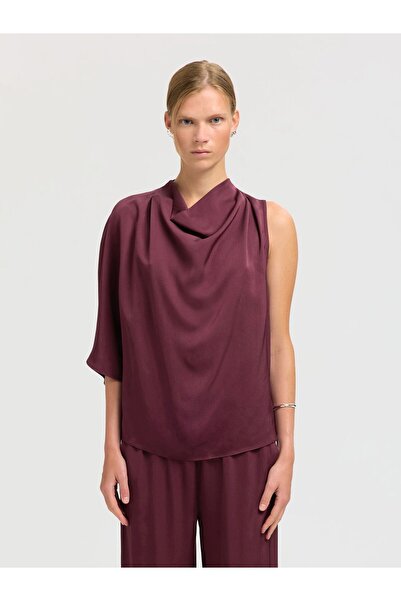 Selected Femme One-Shoulder-Top Viskose
