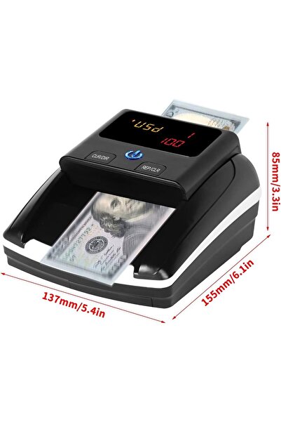 Fipka JKDYJPJ آلة عد النقود آلة عد النقود المحمولة عداد النقود الصغيرة كشف الفواتير المزورة