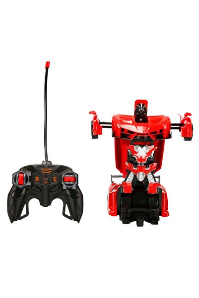 CAR Suncon Işıklı USB Şarjlı Uzaktan Kumandalı Arabaya Dönüşebilen Robot - Kı...