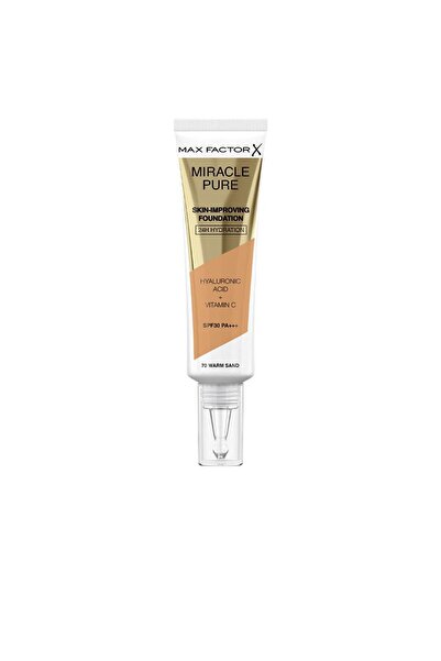 Max Factor Fond de ten hidratant cu protectie solara MIRACLE PURE SPF30 #70 warm sand 30 ml
