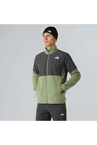 THE NORTH FACE سترة رجالية ثقيلة الوزن من نوع M Glacıer بسحاب كامل مصنوعة من الصوف