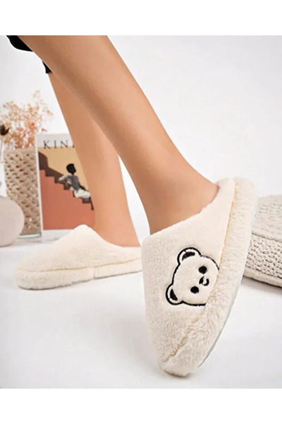 waykon Παντόφλες σπιτιού με κέντημα αρκουδάκι