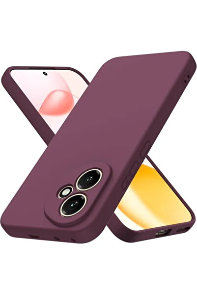 ALC MOBILE Carcasă subțire și moale la atingere, ALC Mobile, rezistentă la șocuri, compatibilă cu Honor 400 5G, TPU vișinie