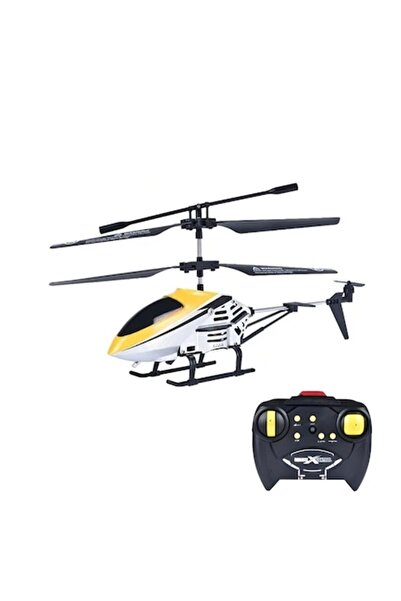 dalimag Elicopter EDAR pentru copii cu telecomandă, giroscop stabilizator, carcasă metalică, galben