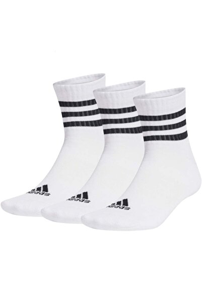adidas Set 3 perechi sosete 3-Stripes Cushioned Sportswear Mid-Cut