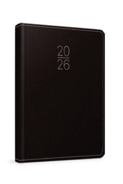 GENC DIJITAL BASKI مفكرة جيبيتا 2026 يومية 14×20 غلاف صلب من الجلد الصناعي مع خياطة - 336 صفحة