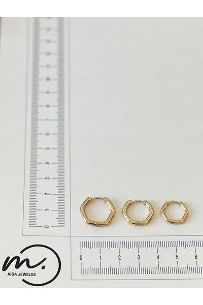 Rupen Kraft 316 L Surgical Steel Steel Hoop Earring Set (6 Pieces) Everyday Steel Earrings