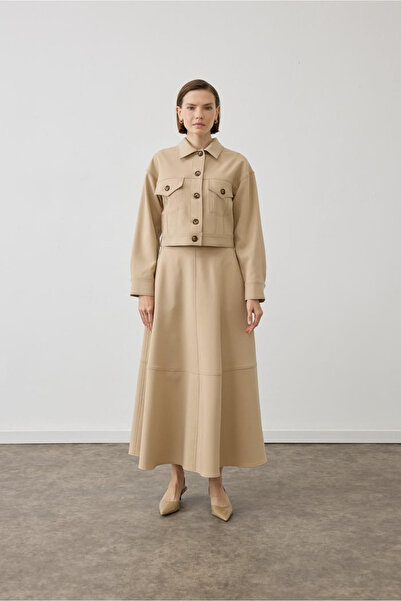 TERZİ DÜKKANI Parıs Dikiş Detaylı Ceket Etekli Takım