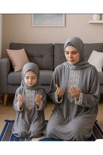 OBRNHOMEN Women's One-Piece Practical Hijab Prayer Dress – Comfortable, Easy to Put on and Take Off, Suitable for Hajj and Umrah