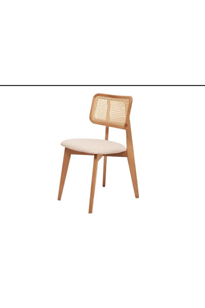 AZEL 4 Adet Hazeran Ahşap Sandalye Mutfak Cafe Salon
