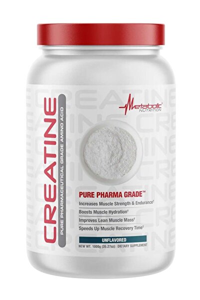 Metabolic Nutrition كرياتين أحادي الهيدرات نباتي 1 كجم - بدون نكهة