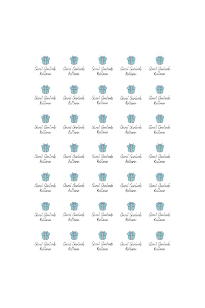 Bimotif Paketlemeye özel 700 adet sticker, Güzel günlerde kullanın, italic