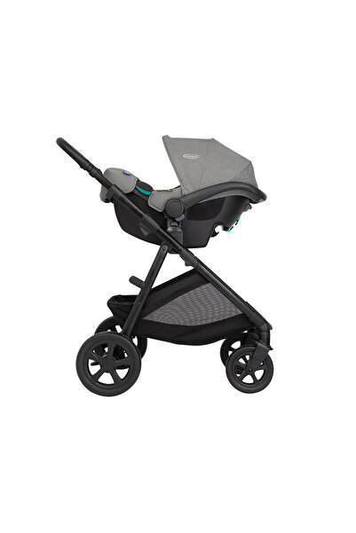 Graco Multifunctional 3 in 1 Baby Stroller Near2Me DLX Ash (Stroller+Carriage+Car Seat)