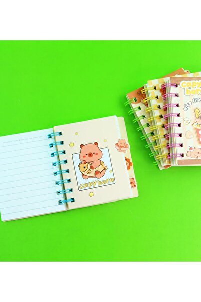 Gift Moda Capybara 4-Compartment Lined Notebook - Bm-1878