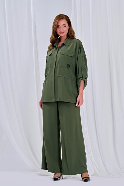 DE WHITES Plus Size Printed Detail Shirt