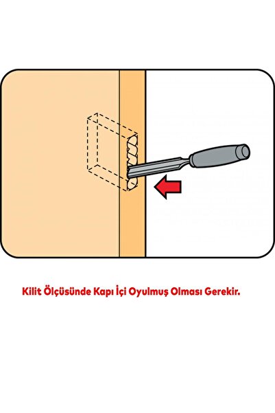 NZB Mortise Lock Keyed Body Lock Pvc Wood Wc Bathroom Interior Room Door Without Cylinder Without Barrel 35 mm