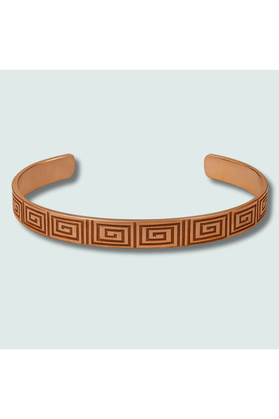 Tesbihane سوار نحاسي للرجال - نمط يوناني - هيكل مرن