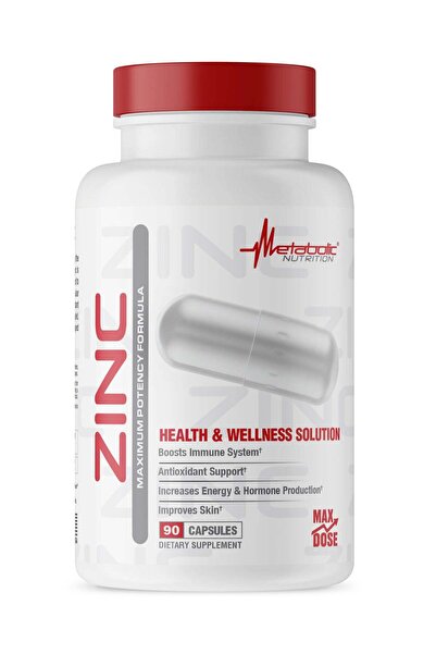 Metabolic Nutrition كبسولات الزنك القصوى - 90 كبسولة نباتية