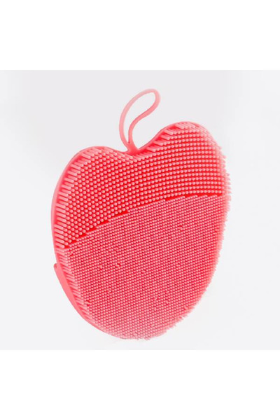 Mila Mila Small Silicone Facial Cleansing and Exfoliating Brush, Pink