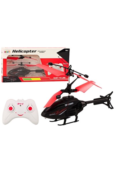 dalimag Хеликоптер с дистанционно управление и жироскоп, черно/червено - LEAN...