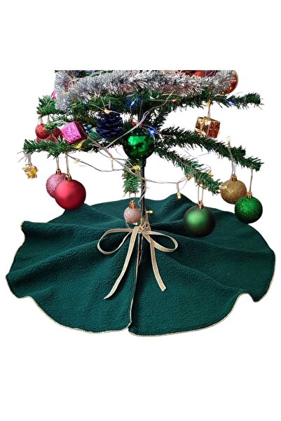 MODA NUR Christmas Tree Underlay, Pine Tree Foot Carpet Cover, Green Color, Plush 70 cm