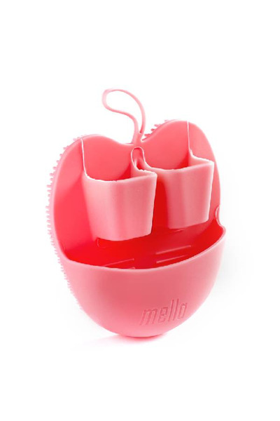 Mila Mila Small Silicone Facial Cleansing and Exfoliating Brush, Pink