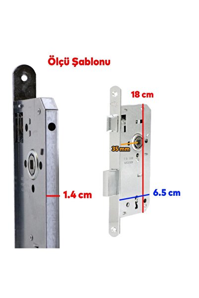 NZB Mortise Lock Keyed Body Lock Pvc Wood Wc Bathroom Interior Room Door Without Cylinder Without Barrel 35 mm