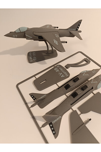 Titrek Toys AV-8B Harrier II Uçak Model Kit Card Puzzle Montaj Seti