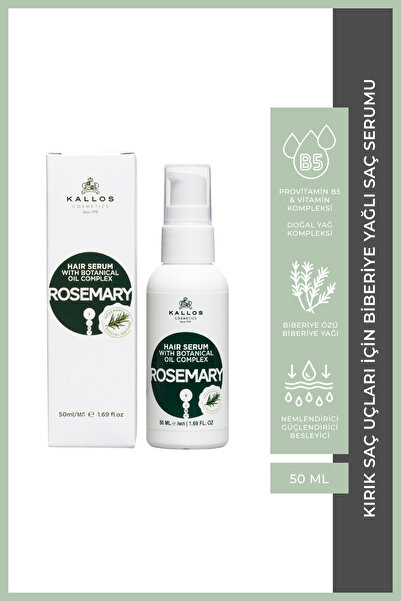 Kallos Cosmetics Kallos Kjmn Kırık Saç Uçları İçin Biberiye Yağlı Saç Serumu ...