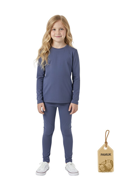 Difa Girl's Leggings and Long Sleeve T-Shirt Bottom Top Set 3-Piece Colorful Set (6 Pieces) – Fuchsia Lilac Powder