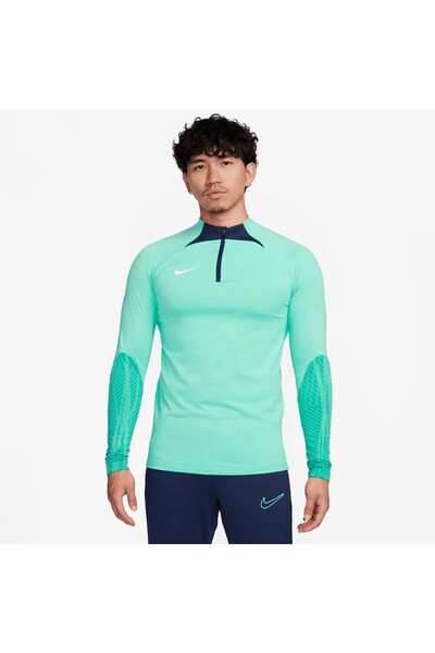 Nike Dri-Fit Strong Erkek Yeşil Antrenman Üstü Slim-Fit Kesim