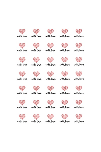 Bimotif 525 stickers special for packing, with love