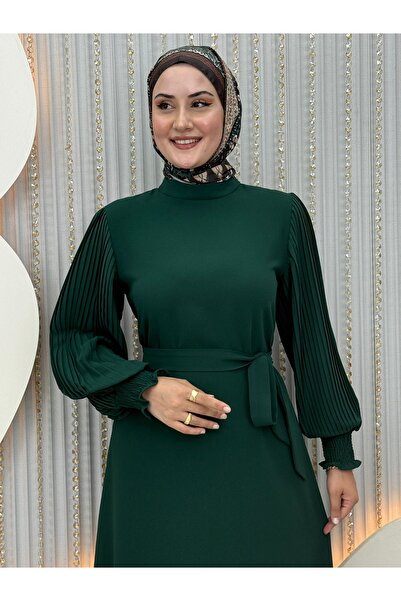 HASPASHA YENİ PARLA ELBİSE KOLLAR PİLELİ