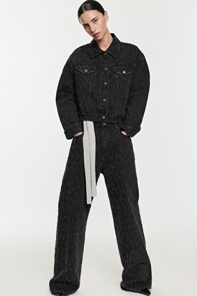 Pull & Bear Payetli denim ceket