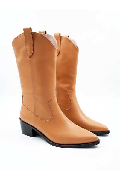 Tenau Cizme de damă din piele naturală