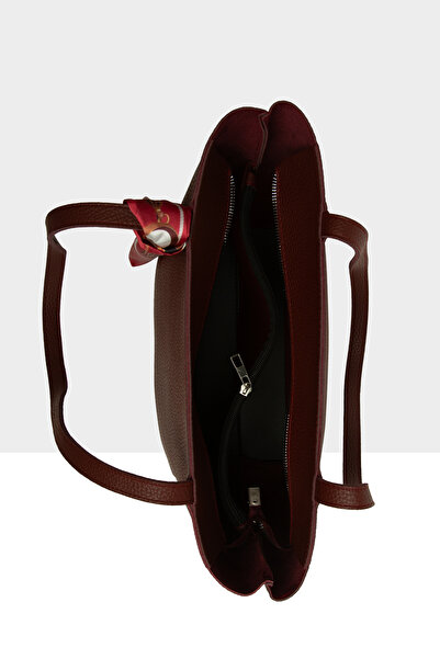 Bagmori Claret Red Women's Three Compartment Shawl Tote Bag M000008659