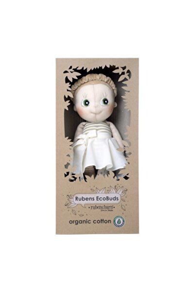 Rubens Barn EcoBuds Hazel Cotton Doll, White/Beige, 0+