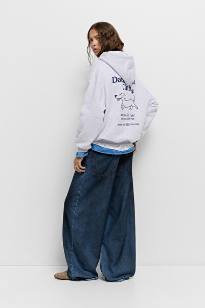 Pull & Bear Graphic dog hoodie