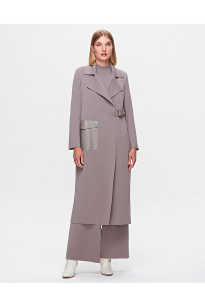 MISS DALIDA T25K-9012 Cebi ve Kemeri Deri Hırka SCURE-MİNK