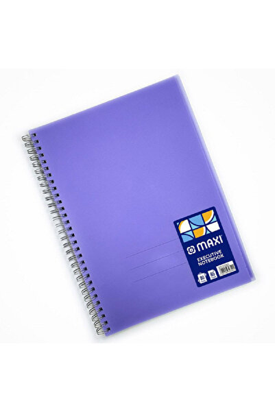 MAXİ Wire Polypropylene Notebook B6 – 80 Sheets Spiral Bound Notepad | Durable PP Cover