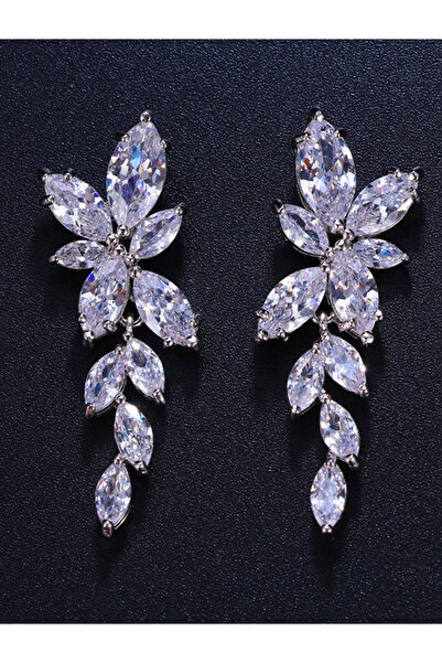 Inovius Cercei Argintii cu Zirconiu - 69697