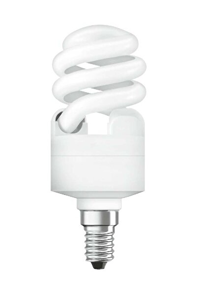 Osram 12W Dulux Mini Twist Energy Saver Bulb – E14 Base, 6500K, 650lm, White