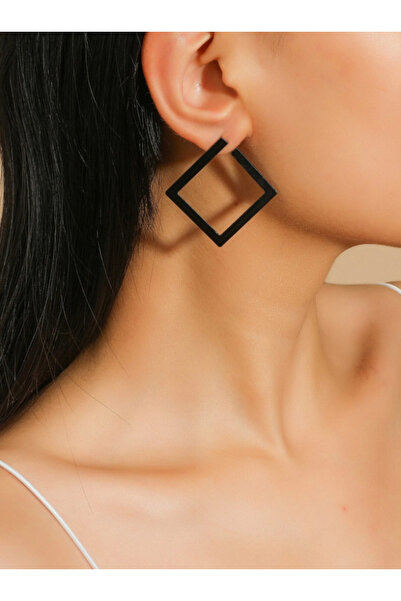 Inovius Cercei Patrati din Metal, Negri - 41153