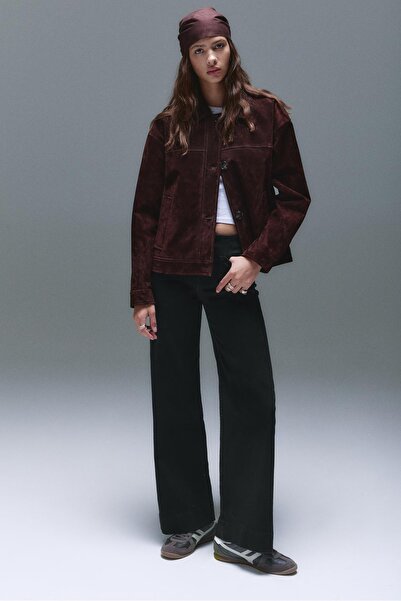 Pull & Bear Geniş paça yama cepli jean