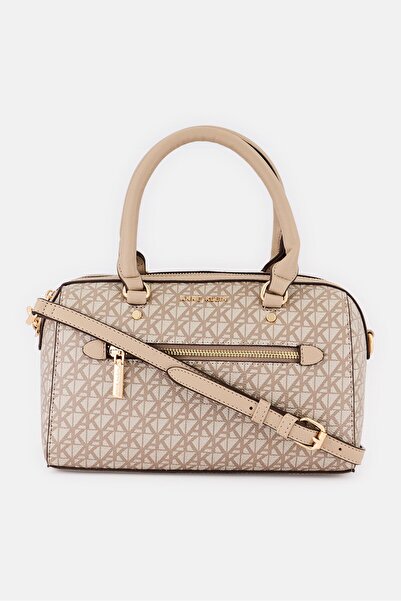 Anne Klein Women Monogram Pattern Satchel, Multicolor