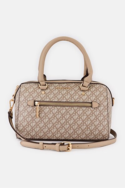 Anne Klein Women Monogram Pattern Satchel, Multicolor