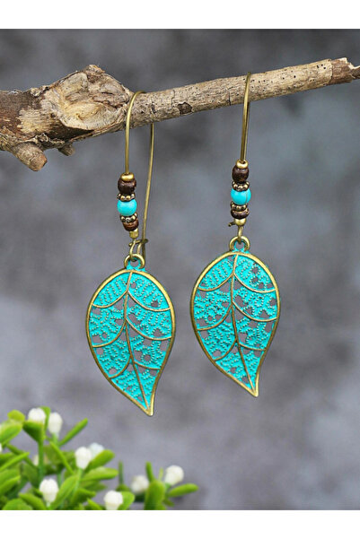 Inovius Cercei Frunza Albastru Menta - 00894