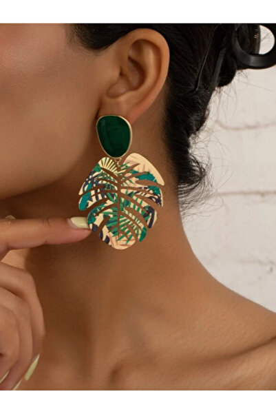 Inovius Cercei de Toamna Tip Frunza Verde - 30333