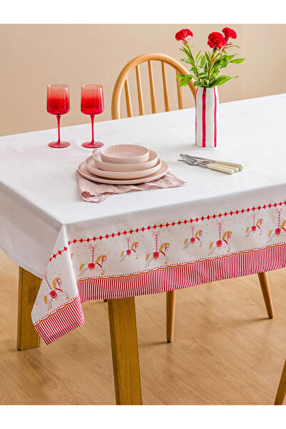 LC Waikiki Lcw Home White Christmas Themed Tablecloth 150X200 cm