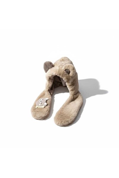 Aware Time Children's Plush Eared Thick Fur Beanie Hat